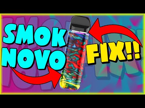 Part of a video titled *HOW TO FIX* SMOK NOVO 1/2/X VAPE NOT HITTING ... - YouTube