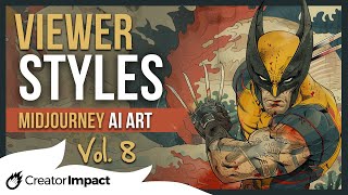 Midjourney Viewer ART STYLES: Volume 8