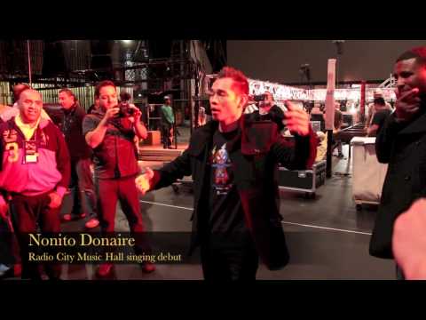 Nonito Donaires Singing Debut at Radio City Music Hall