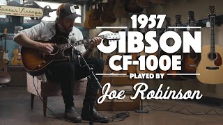 Video thumbnail for 1957 Gibson CF-100E played by Joe Robinson by Carter Vintage Guitars