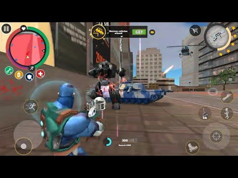 Rope hero use Dance gun #ropeherovicetowngameplay 🎮😱🥊#game