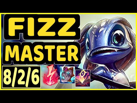 BLUE (FIZZ) - 8/2/6 KDA GAMEPLAY - EUW Ranked MASTER