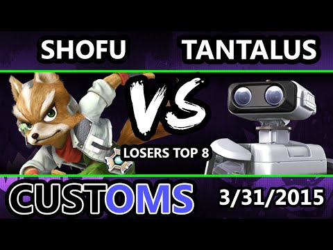 S@X Customs - VGBC | Tantalus (R.O.B.) Vs. Shofu (Fox) SSB4 Losers Top 8 - Smash Wii U - Smash 4