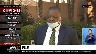 COVID-19 Pandemic  Gwede Mantashe discharged from 