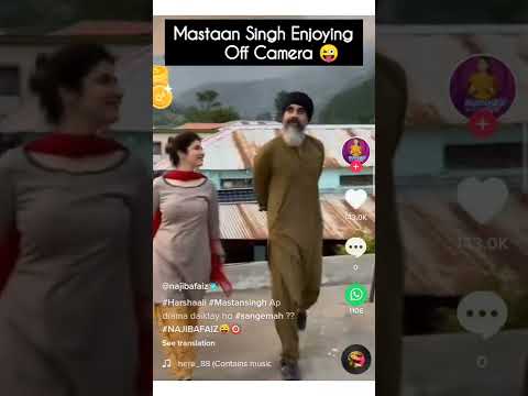 Mastan Singh And Harshaali Enjoying Off Camera - Sange Mah episode 24 Behind The Scenes #NajibaFaiz