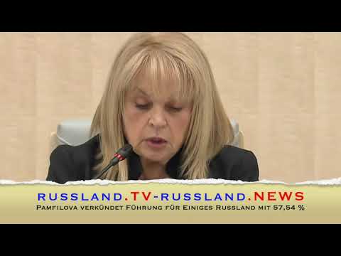 Pamfilova verkündet Führung für Einiges Russland mit 57,54%