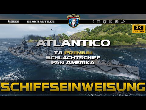 Review - ATLANTICO [T8 BB] So ist der Werftdampfer! - World of Warships [Deutsch]