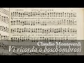 Claudio Monteverdi - Orfeo. Vi ricorda o bosch'ombrosi (score)