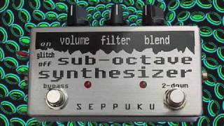 Video thumbnail for seppuku SUB OCTAVE SYNTHESIZER by seppukufx