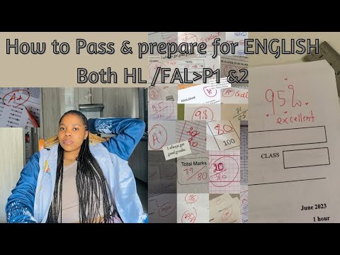 🎧ྀིꕤHow to pass English HL&FAL P1 &P2 with a distinctions|Tips + Guidance|Academic come back