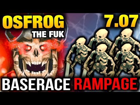 First PRO DOTA 7.07 Game OSFrog WTF IS THIS? - Baserace and Triple RAMPAGE