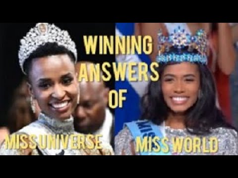 MISS UNIVERSE 2019 VS MISS WORLD 2019: WINNING ANSWERS