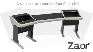 Video thumbnail for Zaor Onda MKII Studio Desk Assembly Video 4K by Zaor Studio Furniture