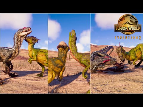 Pachycephalosaurus, Dracorex, Stygimoloch Finishers vs Small Carnivore Dinosaurs | JWE2