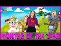 Months of the year song for kids | English Months song for children | Kindergarten Months song