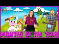 Months Of The Year Song For Kids English Months Song For Children Kindergarten Months Song