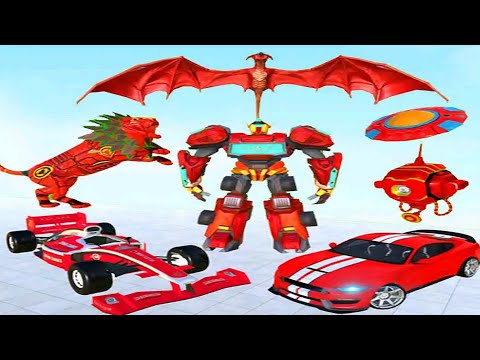 Dragon Lion Robot Formula Car: Grand Multi Robot Transform Game 21 - Android Gameplay