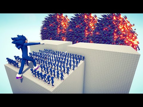 SONIC ARMY + GIANT SONIC vs EVERY OVERPOWERED UNITS - Totally Accurate Battle Simulator 2024