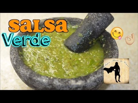 Salsa Verde en Molcajete