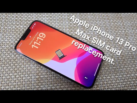 Apple iPhone 13 Pro Max - SIM CARD How to remove, replace and insert your SIM Card 13, Pro & Pro Max