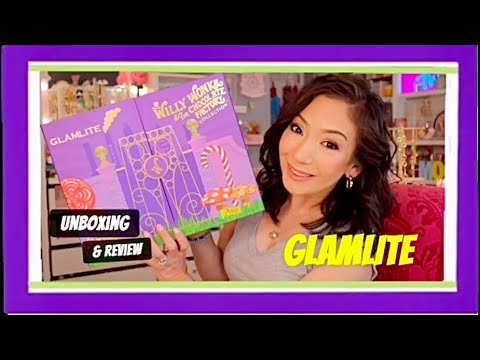 GLAMLITE x Willy Wonka! Unboxing/ swatch/ & Review #glamlite #glamlitecosmetics