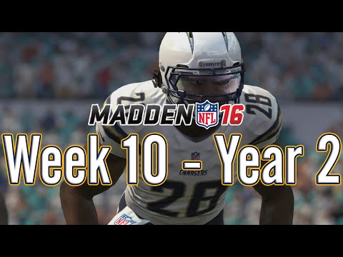 Madden 16 Chargers Connected Franchise Year 2 - Week 10 @ Dolphins - EP11