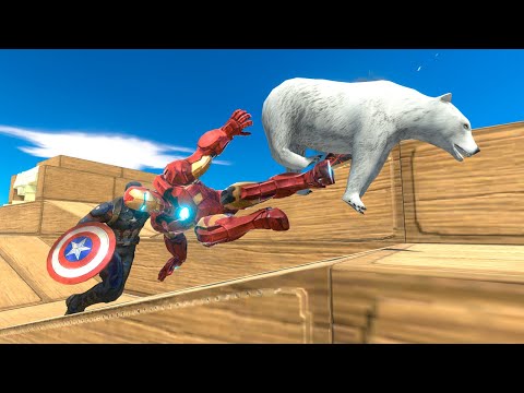 Run Away from Avengers - Animal Revolt Battle Simulator