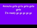 4Minute - I My Me Mine Lyrics 