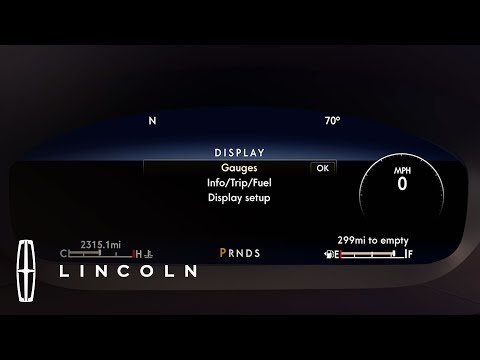 Customizable Instrument Cluster | How-To | Lincoln