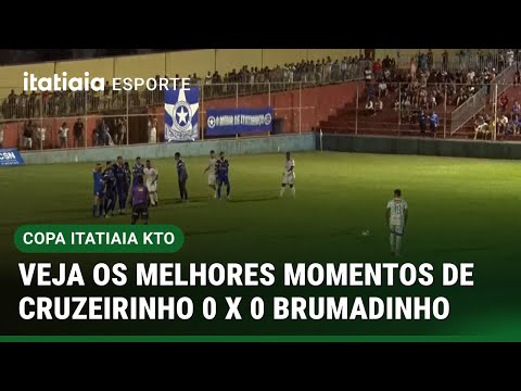 COPA ITATIAIA KTO: VEJA OS MELHORES MOMENTOS DE CRUZEIRINHO 0 X 0 BRUMADINHO