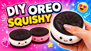 How to make viral Oreo Squishy at home / Paper craft/ Easy ideas/ DIY/ school project/art and craft