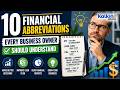 10 Financial Abbreviations Every Business Owner Should Understand