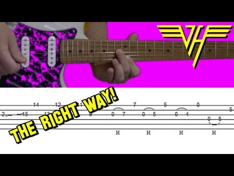 Van Halen - Finish What Ya Started - Guitar Solo Lesson with Tabs! The Right Way!