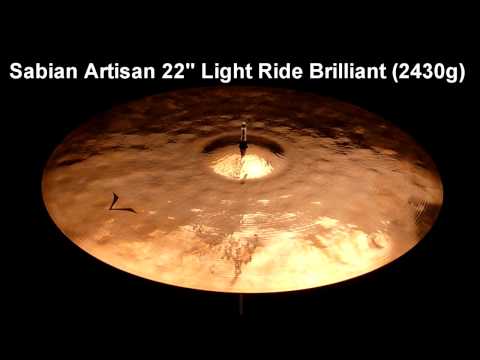 Sabian Artisan 22" Light Ride Brilliant (2430g)