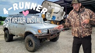 How to remove and install 3rd Gen 99 4Runner starter 3.4L 5VZFE