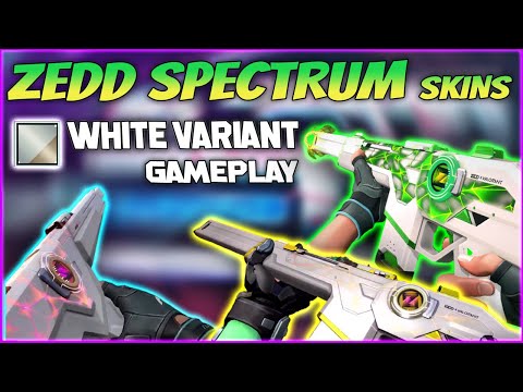 SPECTRUM x ZEDD Skins (WHITE Variant ) Gameplay - VALORANT