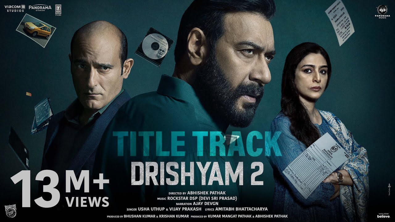 Drishyam 2 Title Track Lyrics - Usha Uthup & Vijay Prakash
