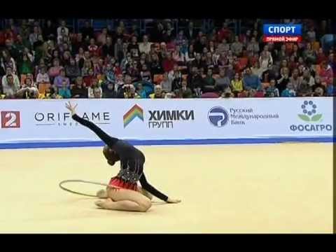 Marina Durunda (AZE)-Hoop-Final-GP Moscow 2013-TV coverage
