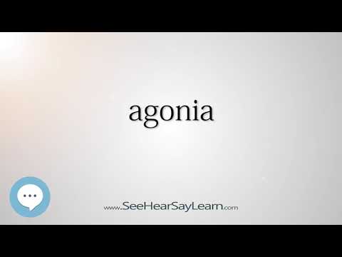 agonia (Every English Word Pronounced) 📕🔊🗣️😎✅