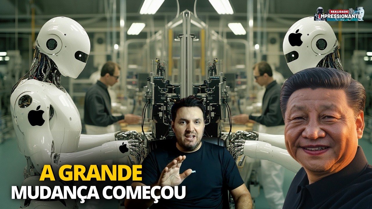 China Começa a Substituição de Humanos por Máquinas montando iPhones | Milhares de robôs em produção