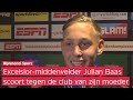 Julian Baas scoort voor Excelsior in de derby tegen de werkgever van zijn moeder: FC Dordrecht