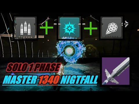 CROWN-SPLITTER + Energy Accelerant: Solo 1 Phase 1340 Master Nightfall Boss: TITAN (Destiny 2)