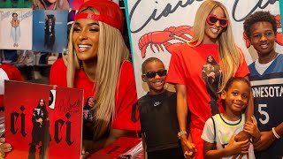Ciara, Russell Wilson, and Kids Celebrate New Album 'CiCi' in NYC.