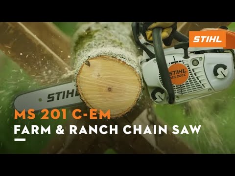 Stihl MS 201 C-EM 14 in. Lightweight Bar 63PS3 in Kerrville, Texas - Video 1