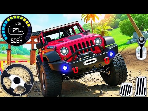 Cargo Indian Jeep Drive Offroad  3D Simulator - Real Luxury SUV 4x4 Hummer Driver - Android GamePlay