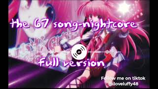 Cover art for 67 song - nightcore