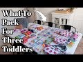Road Trip With Three Toddlers | Pack With Me | What To Pack For Toddlers