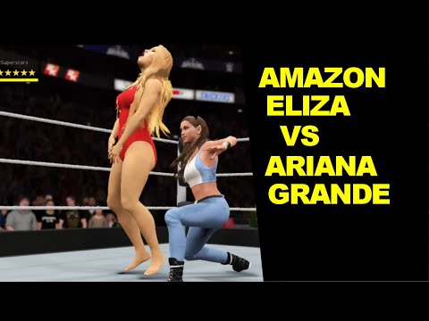 WWE 2K17 Amazon Eliza vs Ariana Grande - Extreme Rules
