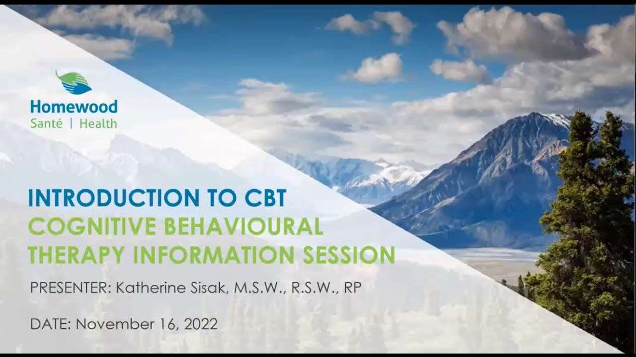 An Introduction To Cognitive Behavioural Therapy (CBT)