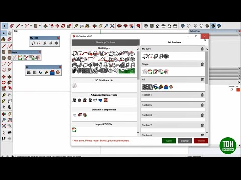 How to use Toh My toolbar |  Extension for SketchUp